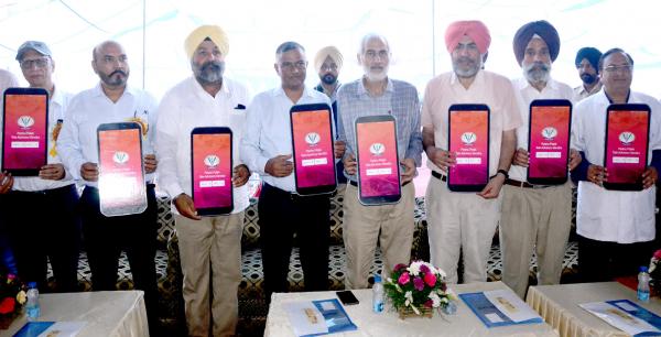 Dignitaries releasing App in Pashu palan Mela on Dated 24-09-2022